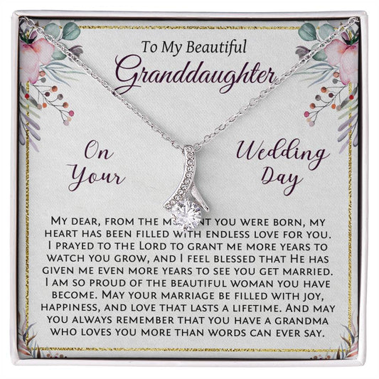 Granddaughter Wedding Day Gift, Wedding Present from the Grandma of the Bride