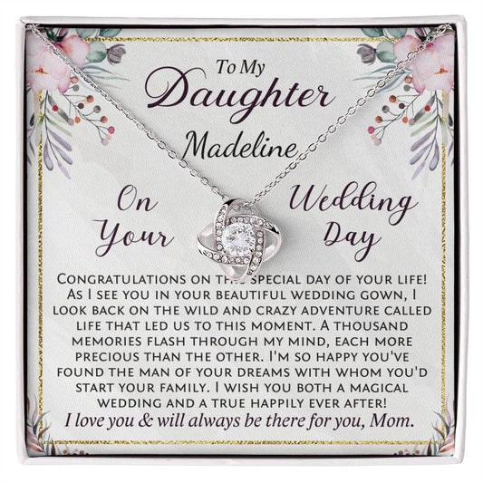 Daughter Wedding Day Gift from Mom, Personalized with Your Daughter's Name