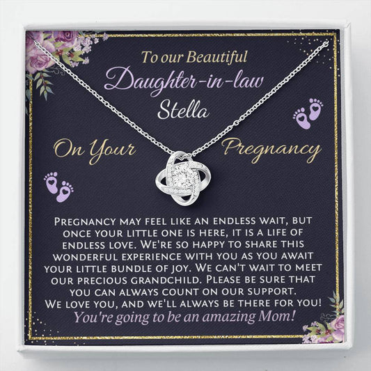 Daughter-In-Law Pregnancy Gift, Pregnancy Wishes for Mom-to-be, Custom Gift for New Mommy