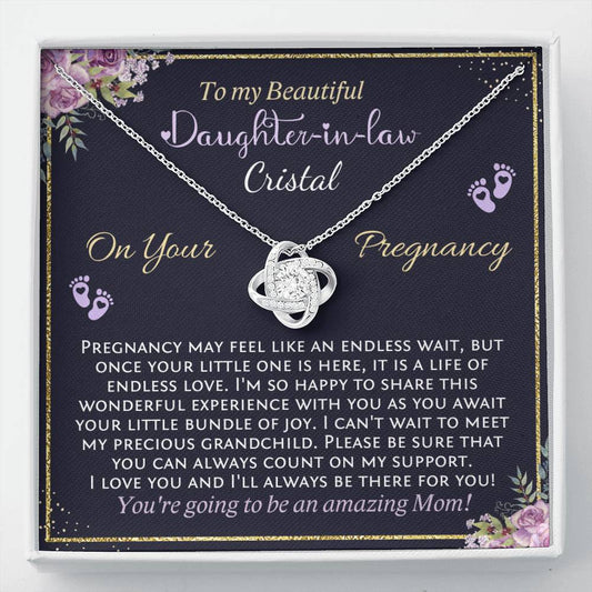 Daughter-In-Law Pregnancy Gift, Pregnancy Wishes for Future Mom, Custom Gift for New Mommy