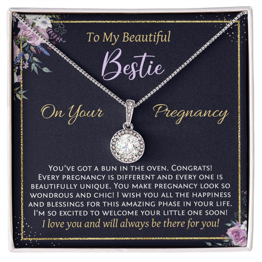 To My Beautiful Bestie On Your Pregnancy - Eternal Hope Necklace